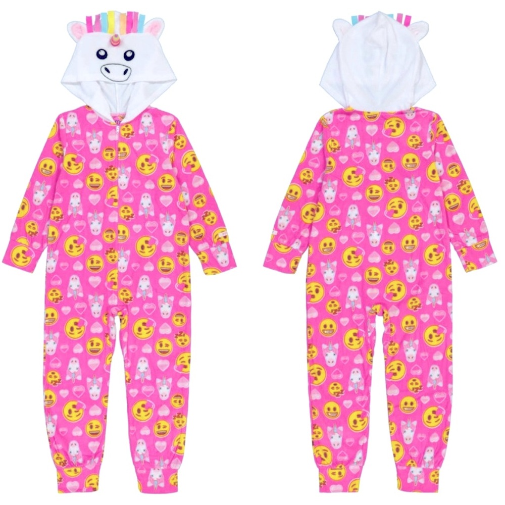 Emoji unicorn pjs girls size 8 💕🦄